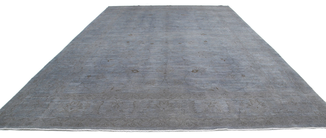 Hand Knotted Overdye Wool Rug 11' 9" x 17' 9" - No. AT83357
