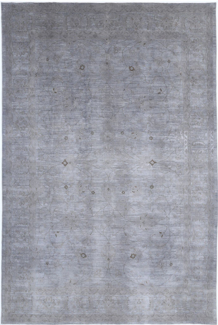 Hand Knotted Overdye Wool Rug 11' 9" x 17' 9" - No. AT83357