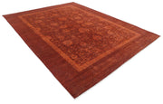 Hand Knotted Overdye Wool Rug 8' 9" x 11' 3" - No. AT47357