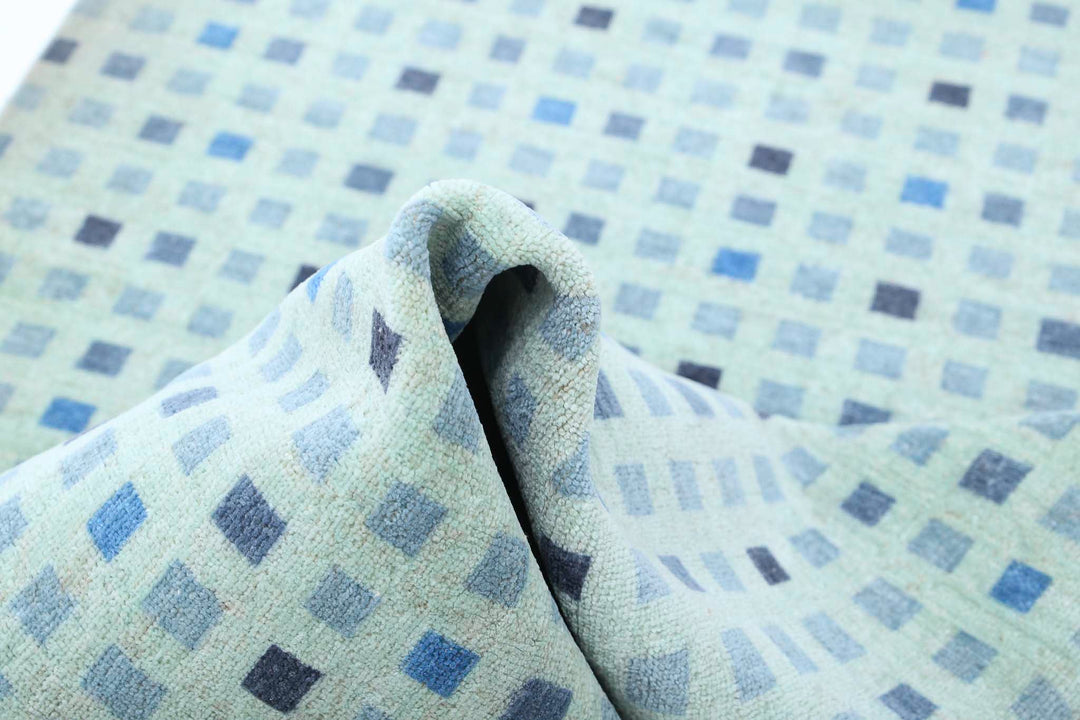 Hand Knotted Modern Overdye Wool Rug 3' 2" x 4' 11" - No. AT24947