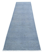 Hand Knotted Overdye Wool Rug 2' 7" x 10' 5" - No. AT65918