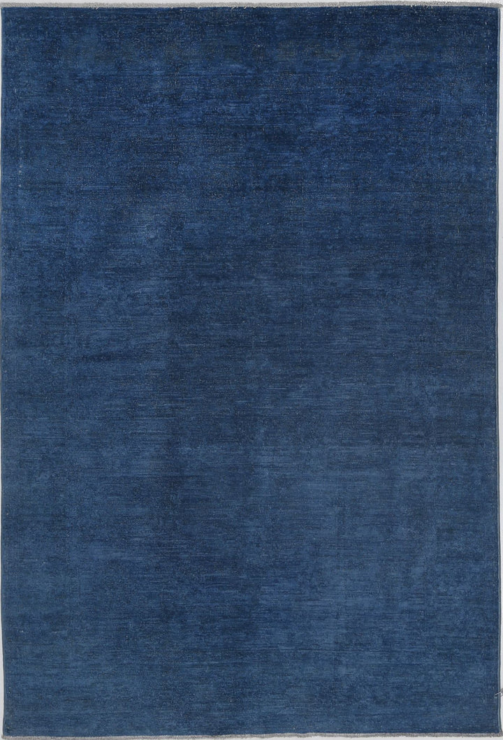 Hand Knotted Overdye Wool Rug 4' 9" x 7' 2" - No. AT37724