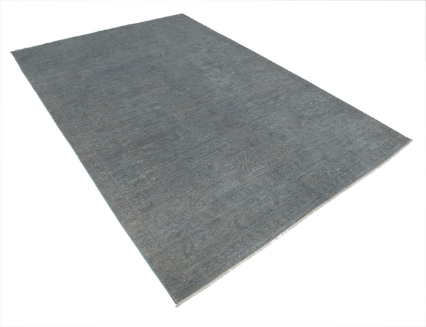 Hand Knotted Overdye Wool Rug 6' 2" x 8' 10" - No. AT88480