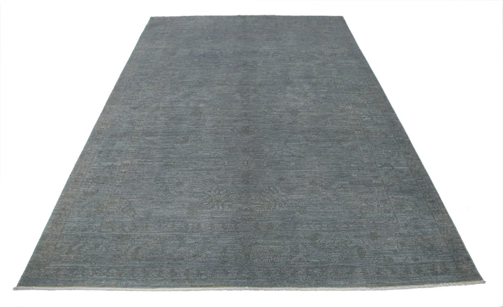 Hand Knotted Overdye Wool Rug 6' 2" x 8' 10" - No. AT88480