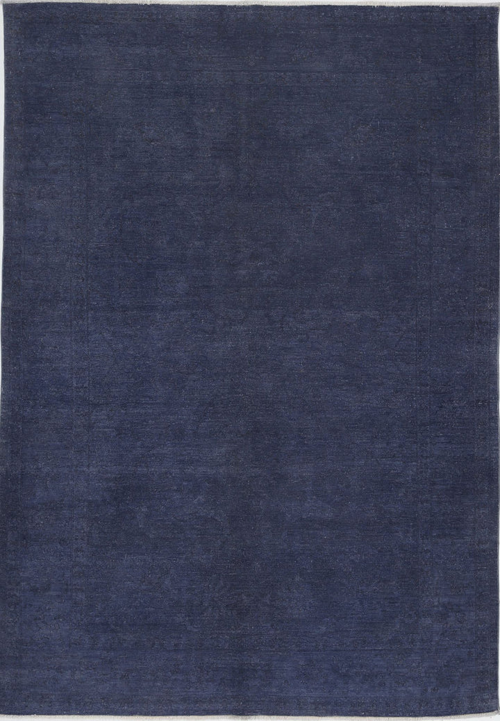 Hand Knotted Overdye Wool Rug 6' 4" x 9' 1" - No. AT47077