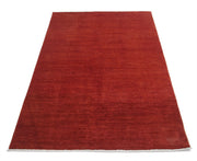 Hand Knotted Overdye Wool Rug 3' 9" x 5' 10" - No. AT63618