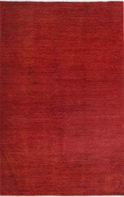 Hand Knotted Overdye Wool Rug 3' 9" x 5' 10" - No. AT63618