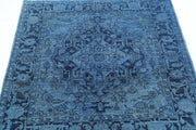Hand Knotted Overdye Wool Rug 4' 1" x 4' 4" - No. AT70848