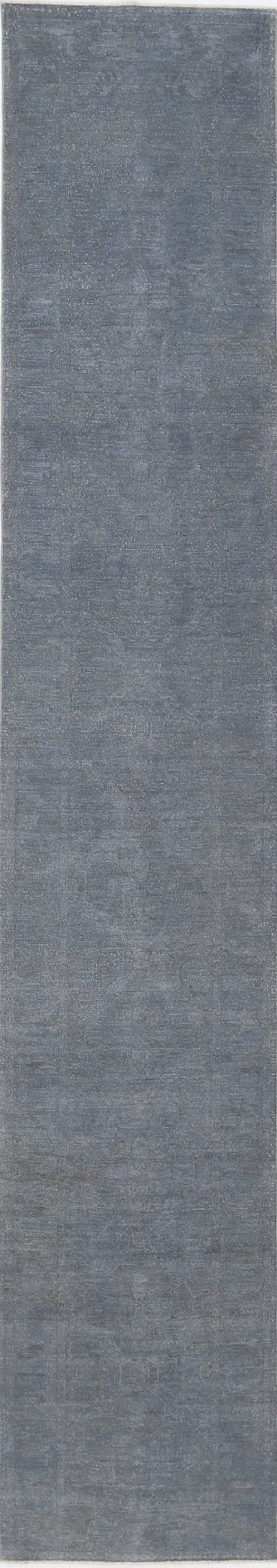 Hand Knotted Overdye Wool Rug 3' 6" x 19' 7" - No. AT56094