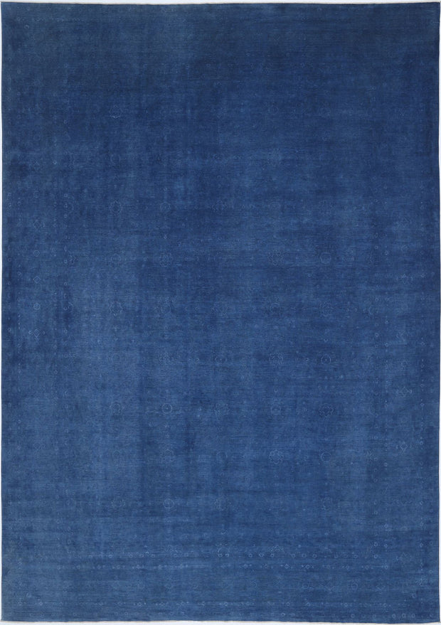 Hand Knotted Overdye Wool Rug 14' 1" x 20' 6" - No. AT72764
