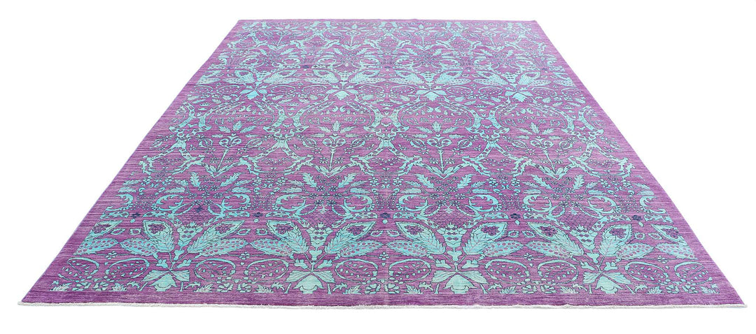 Hand Knotted Fine Artemix Wool Rug 8' 9" x 11' 7" - No. AT54647