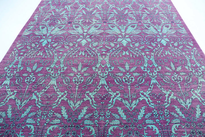 Hand Knotted Fine Artemix Wool Rug 8' 9" x 11' 7" - No. AT54647