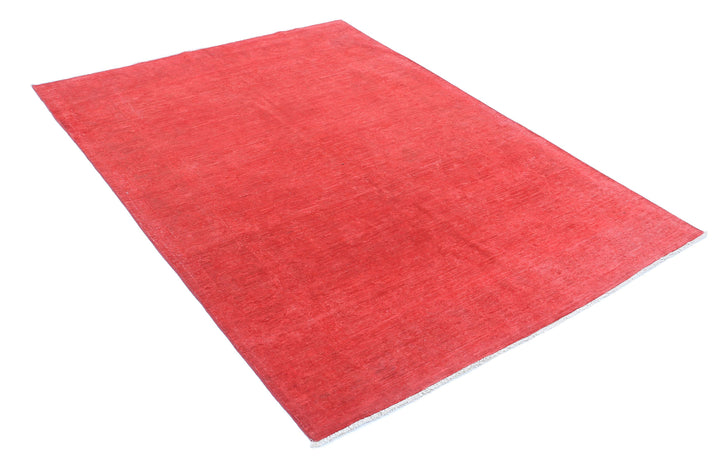 Hand Knotted Overdye Wool Rug 4' 8" x 6' 6" - No. AT86092