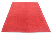 Hand Knotted Overdye Wool Rug 4' 8" x 6' 6" - No. AT86092