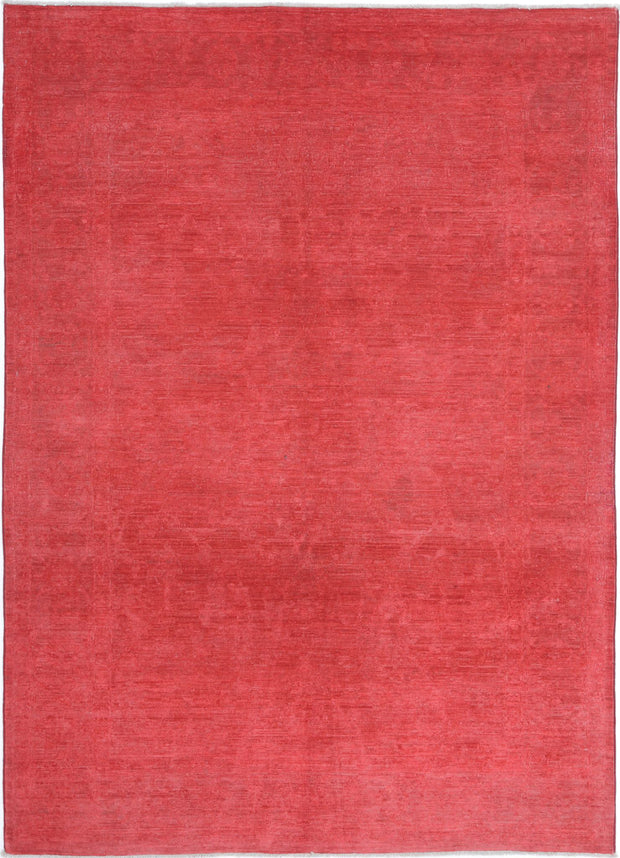Hand Knotted Overdye Wool Rug 4' 8" x 6' 6" - No. AT86092