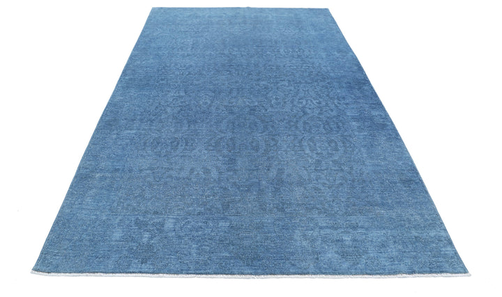 Hand Knotted Overdye Wool Rug 5' 11" x 9' 2" - No. AT71681