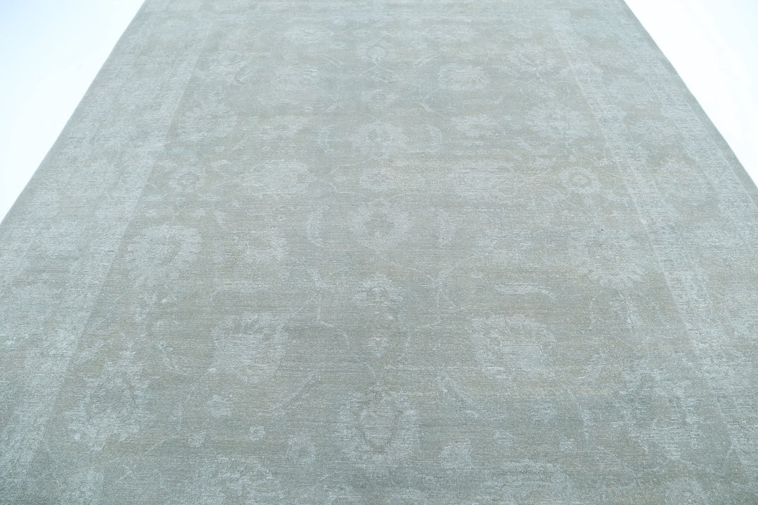 Hand Knotted Overdye Wool Rug 9' 1" x 11' 4" - No. AT42201