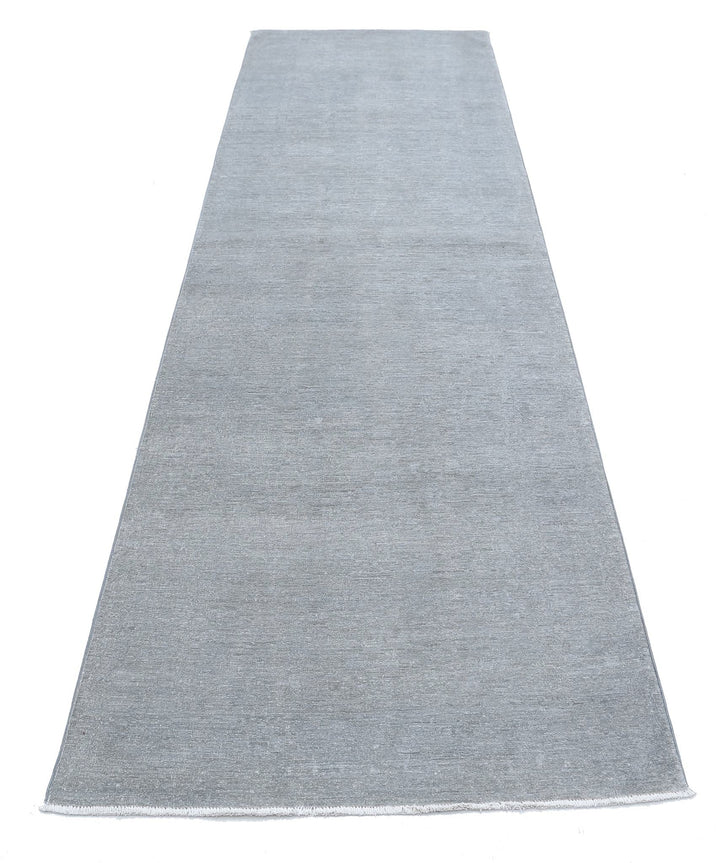 Hand Knotted Overdye Wool Rug 3' 2" x 10' 7" - No. AT89246