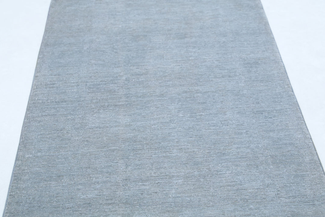 Hand Knotted Overdye Wool Rug 3' 2" x 10' 7" - No. AT89246