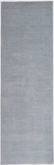 Hand Knotted Overdye Wool Rug 3' 2" x 10' 7" - No. AT89246