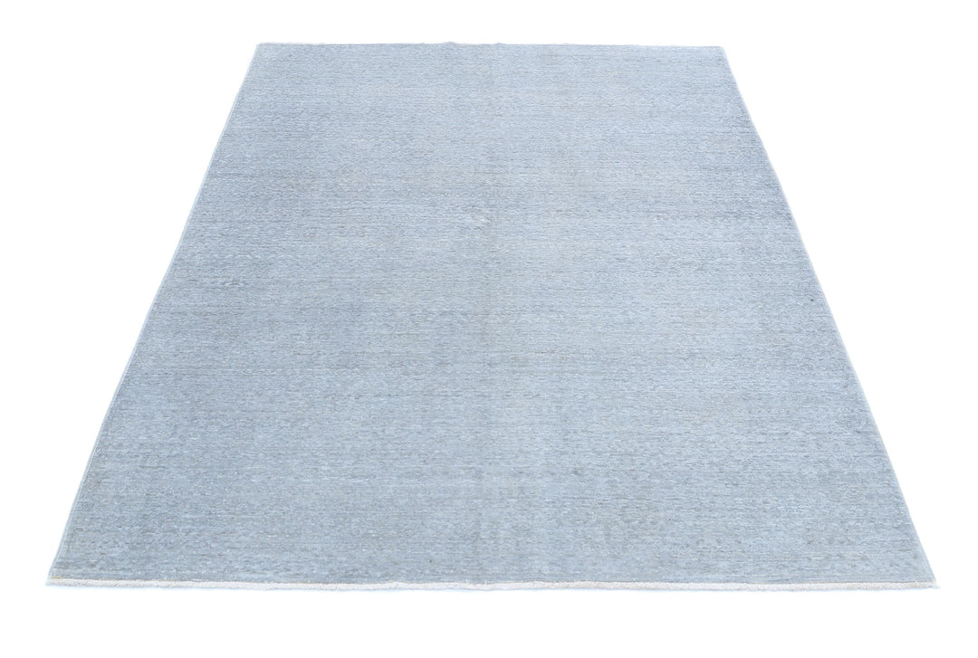 Hand Knotted Overdye Wool Rug 4' 8" x 6' 4" - No. AT79455