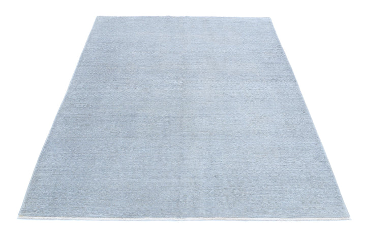 Hand Knotted Overdye Wool Rug 4' 8" x 6' 4" - No. AT79455