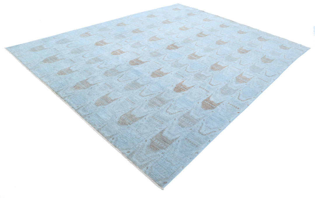 Hand Knotted Fine Overdye Wool Rug 8' 9" x 11' 1" - No. AT91422