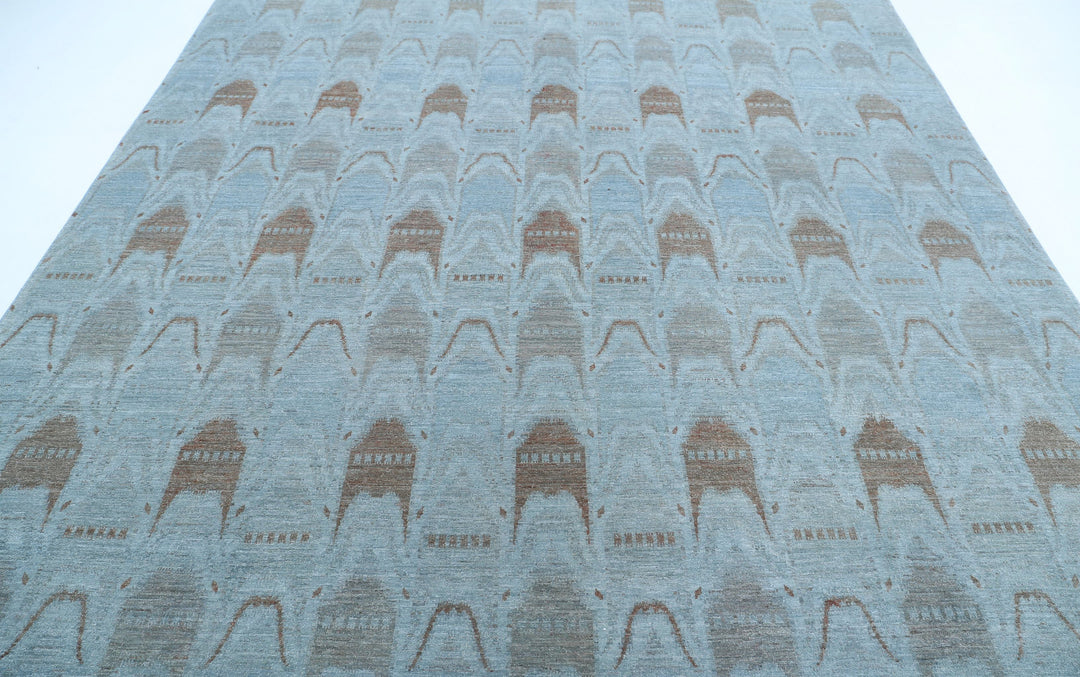 Hand Knotted Fine Overdye Wool Rug 8' 9" x 11' 1" - No. AT91422