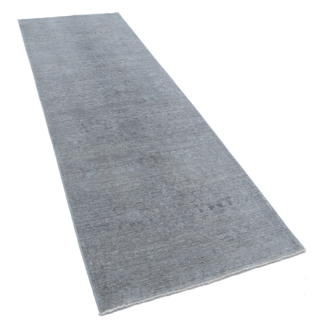 Hand Knotted Overdye Wool Rug 3' 2" x 9' 4" - No. AT46695