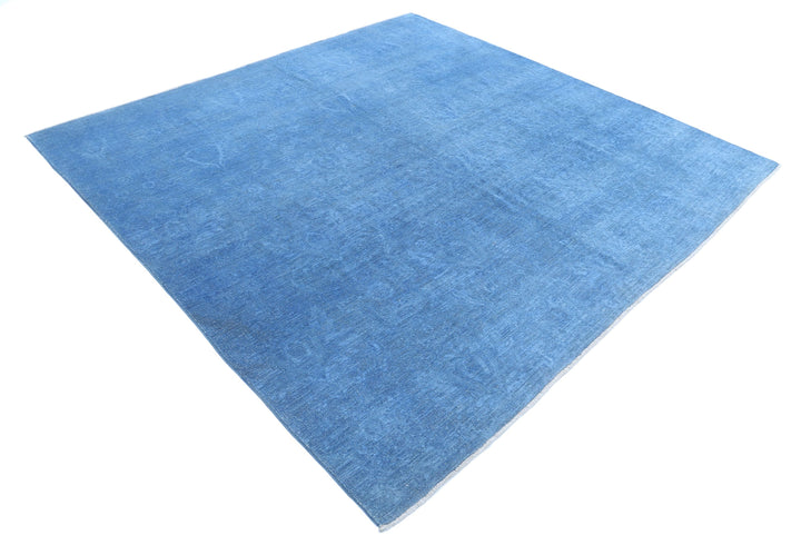 Hand Knotted Overdye Wool Rug 7' 8" x 7' 4" - No. AT72088