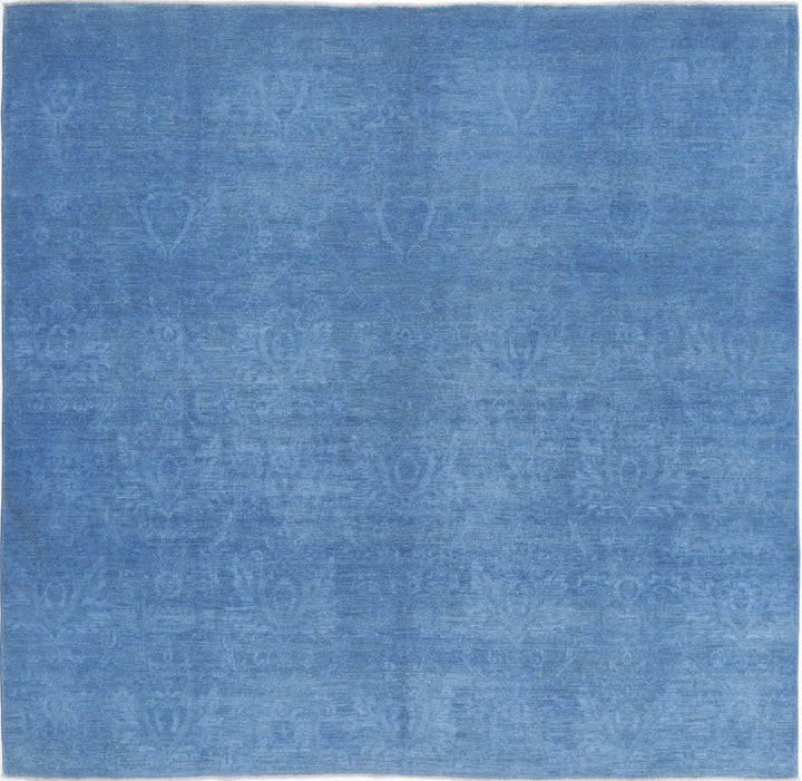 Hand Knotted Overdye Wool Rug 7' 8" x 7' 4" - No. AT72088