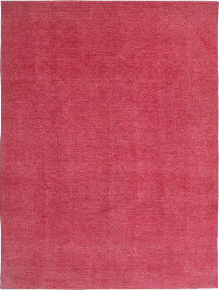 Hand Knotted Overdye Wool Rug 9' 8" x 12' 6" - No. AT27445
