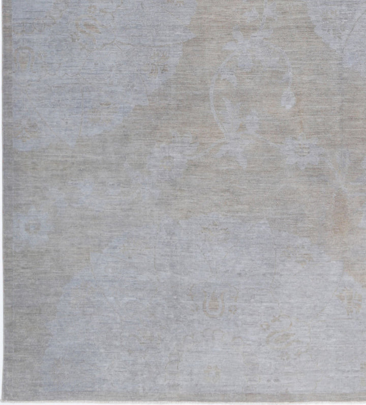Hand Knotted Overdye Wool Rug 8' 10" x 11' 4" - No. AT50199