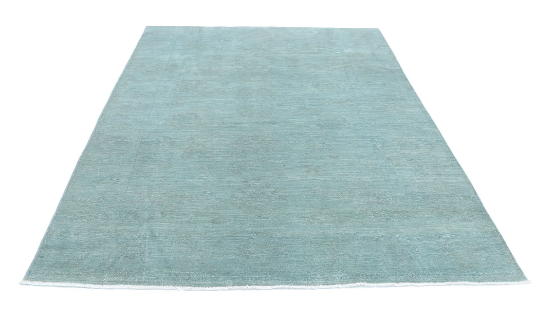 Hand Knotted Overdye Wool Rug 6' 0" x 8' 10" - No. AT23175