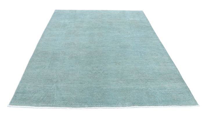 Hand Knotted Overdye Wool Rug 6' 0" x 8' 10" - No. AT23175