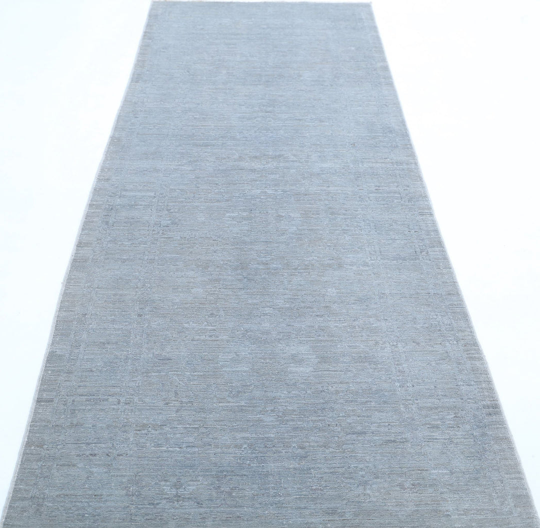 Hand Knotted Overdye Wool Rug 3' 2" x 9' 11" - No. AT54286