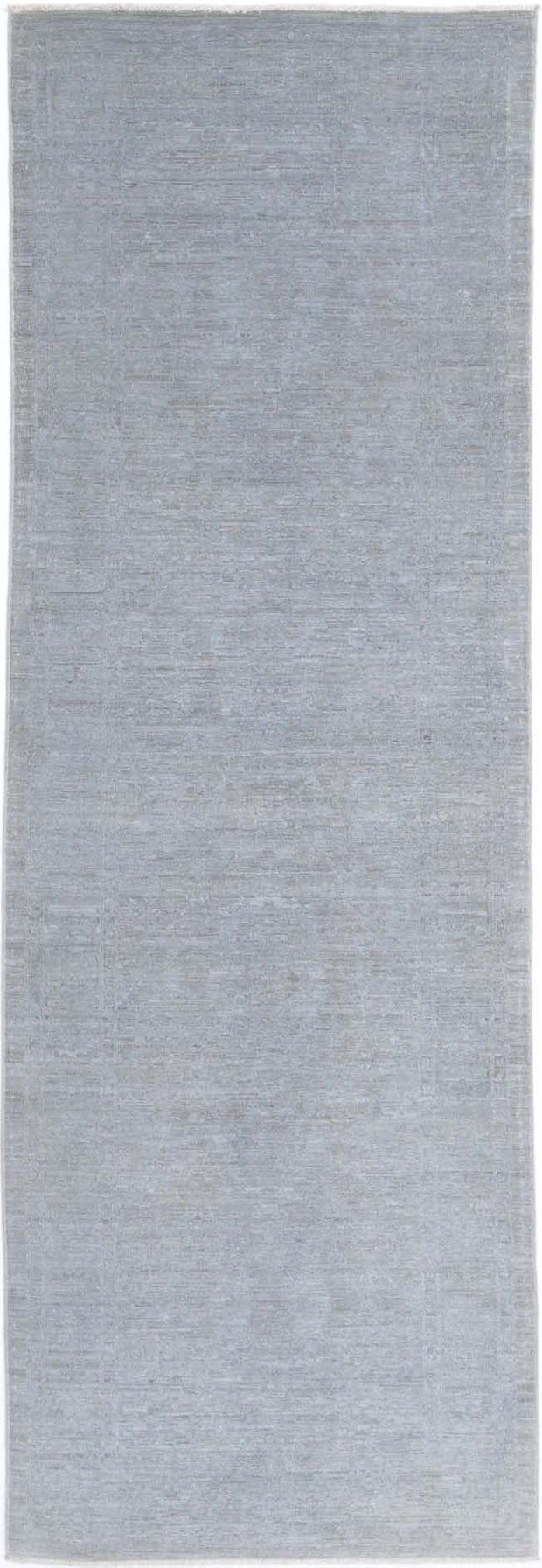 Hand Knotted Overdye Wool Rug 3' 2" x 9' 11" - No. AT54286