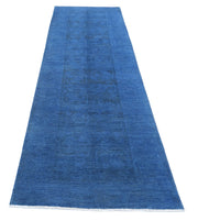 Hand Knotted Overdye Wool Rug 3' 0" x 11' 11" - No. AT45335