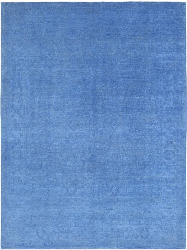 Hand Knotted Overdye Wool Rug 8' 10" x 11' 8" - No. AT69455