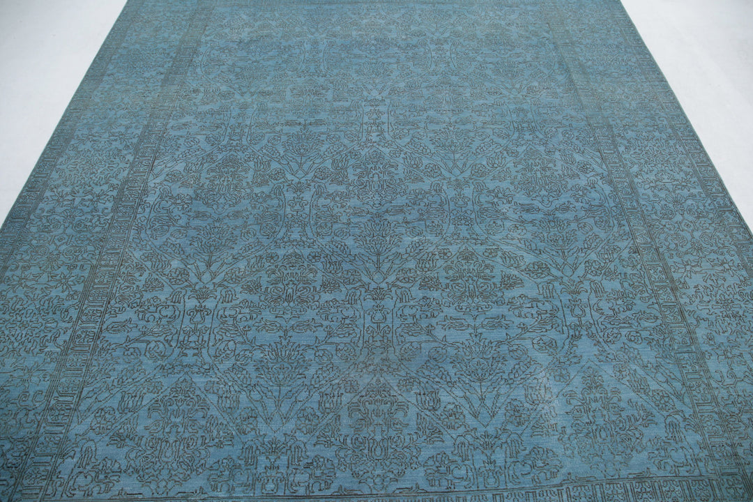 Hand Knotted Overdye Wool Rug 8' 0" x 9' 8" - No. AT81418