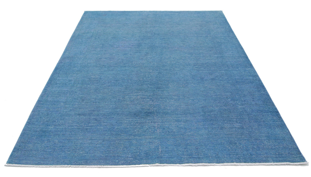 Hand Knotted Overdye Wool Rug 6' 2" x 8' 4" - No. AT61070