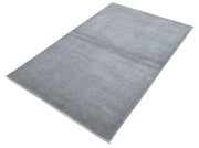 Hand Knotted Overdye Wool Rug 3' 10" x 5' 11" - No. AT68579