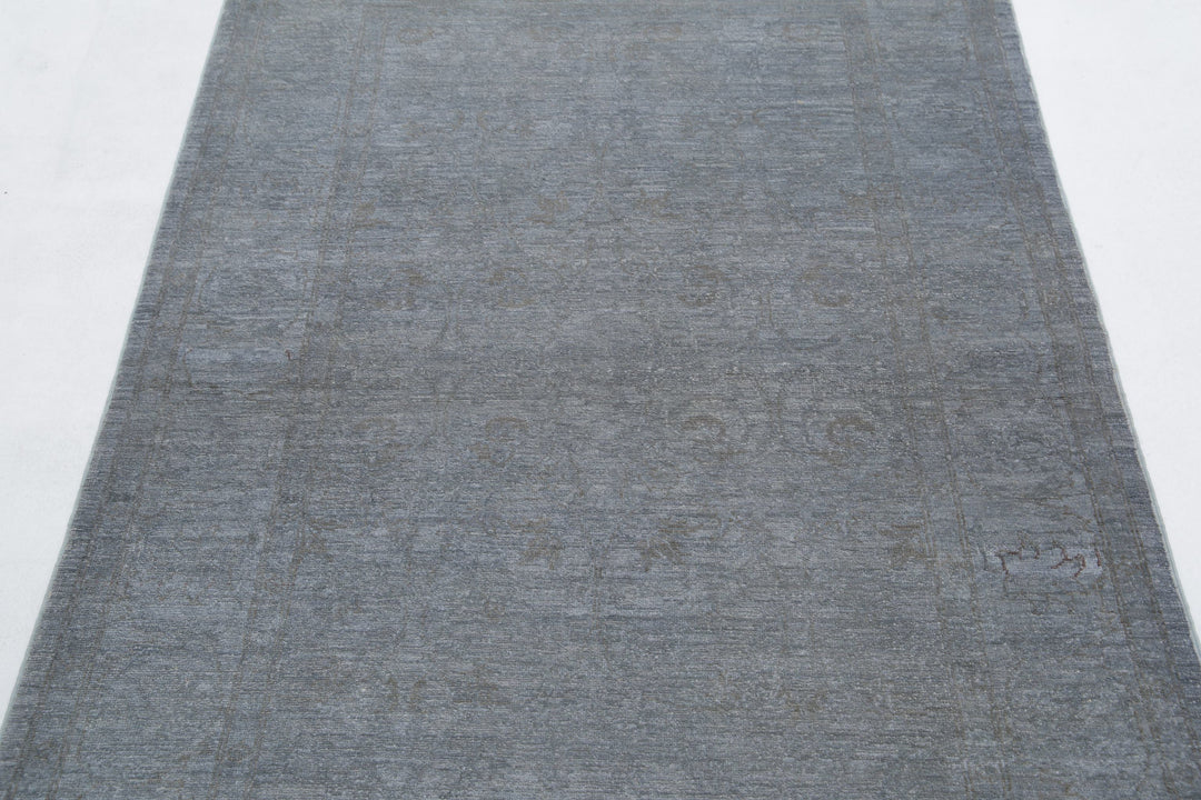 Hand Knotted Overdye Wool Rug 3' 10" x 5' 11" - No. AT68579