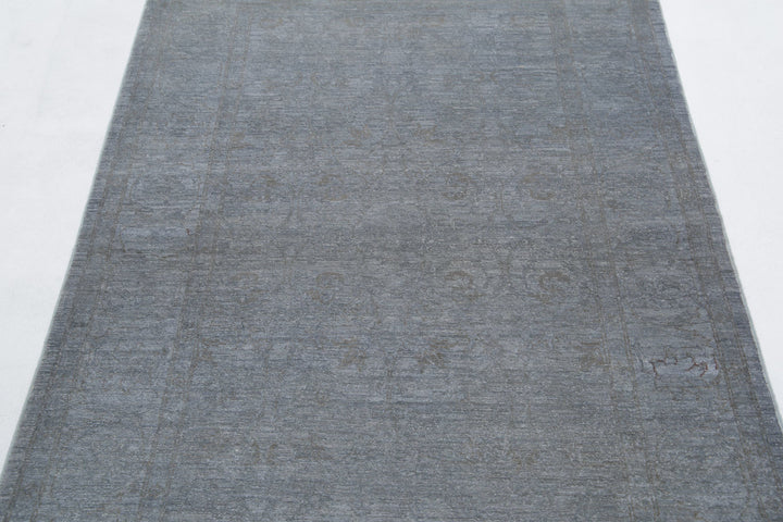 Hand Knotted Overdye Wool Rug 3' 10" x 5' 11" - No. AT68579