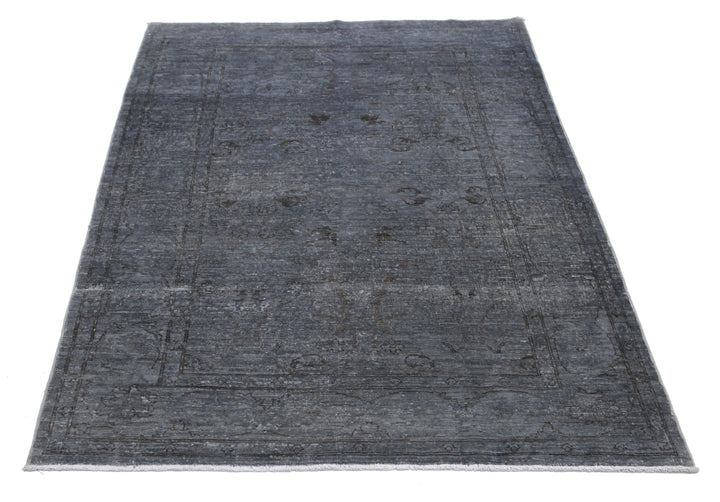 Hand Knotted Overdye Wool Rug 3' 11" x 5' 8" - No. AT69767