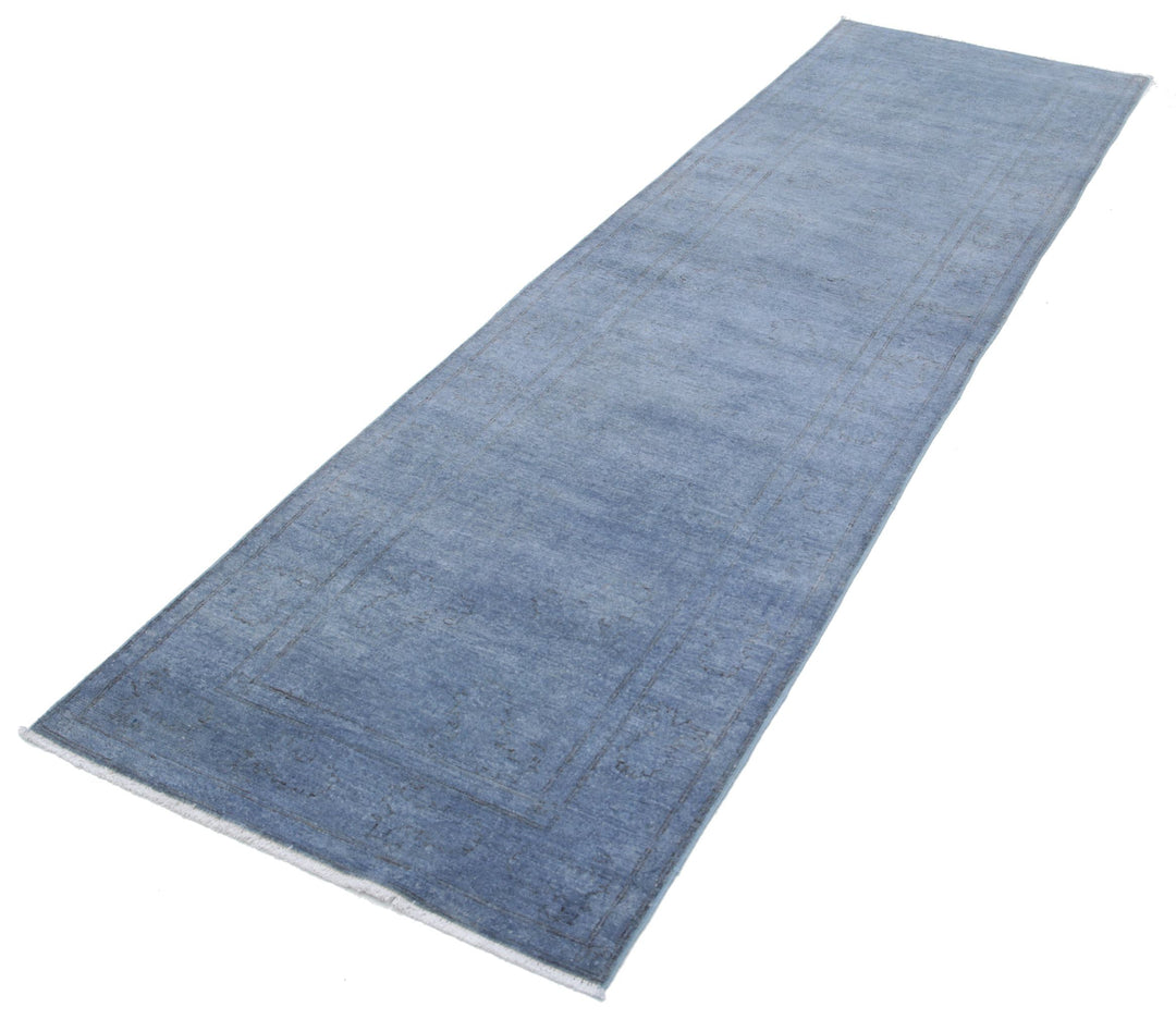 Hand Knotted Overdye Wool Rug 2' 9" x 10' 2" - No. AT49586