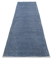 Hand Knotted Overdye Wool Rug 2' 9" x 10' 2" - No. AT49586