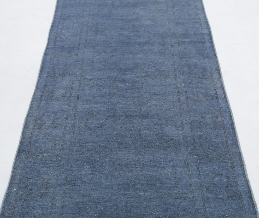 Hand Knotted Overdye Wool Rug 2' 9" x 10' 2" - No. AT49586