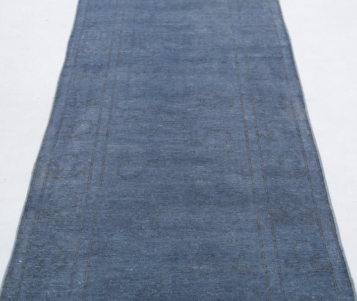 Hand Knotted Overdye Wool Rug 2' 9" x 10' 2" - No. AT49586