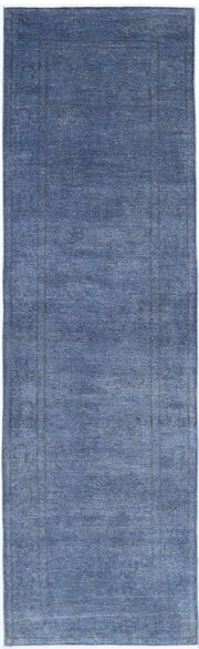 Hand Knotted Overdye Wool Rug 2' 9" x 10' 2" - No. AT49586